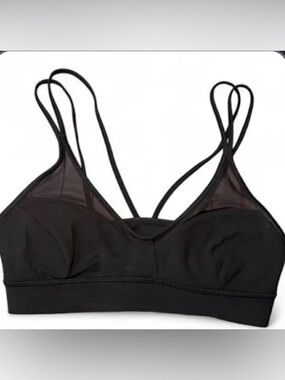 lululemon athletica Black Double-Strap mesh Sport Bralette